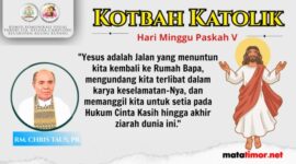 Kotbah Katolik Minggu Paskah V - Gambar Komsos Paroki Camplong