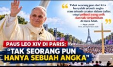 Paus Leo XIV di Paris: “Tak Seorang Pun Hanya Sebuah Angka”