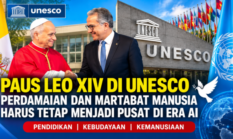 Paus Leo XIV di UNESCO, Perdamaian, Pendidikan, dan Martabat Manusia di Era AI