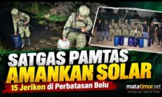 Satgas Pamtas Pos Nunura Gagalkan Dugaan Penyelundupan Solar di Belu