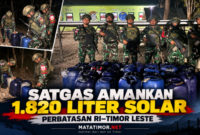 Satgas Yonarhanud 14/PWY amankan 1.820 liter solar dalam dua dugaan upaya penyelundupan di perbatasan RI–Timor Leste, Kabupaten Belu, NTT.