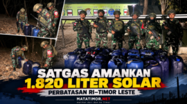Satgas Yonarhanud 14/PWY amankan 1.820 liter solar dalam dua dugaan upaya penyelundupan di perbatasan RI–Timor Leste, Kabupaten Belu, NTT.
